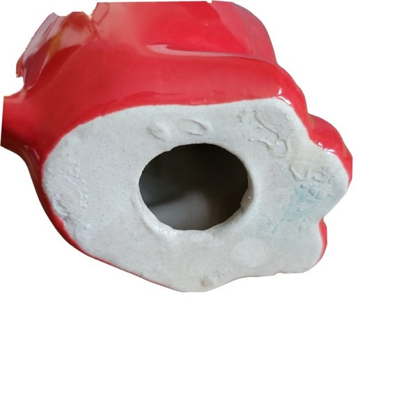 Long Neck Red Ceramic Dog Figurine Animal Lover 8.5" - Picture 8 of 8